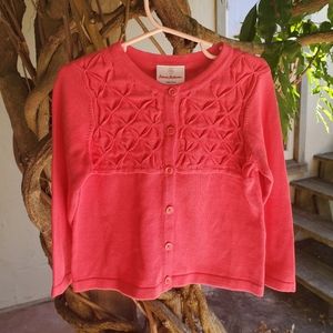 NWT Hanna Andersson Pink Sweater/Cardigan, 90(2-3)